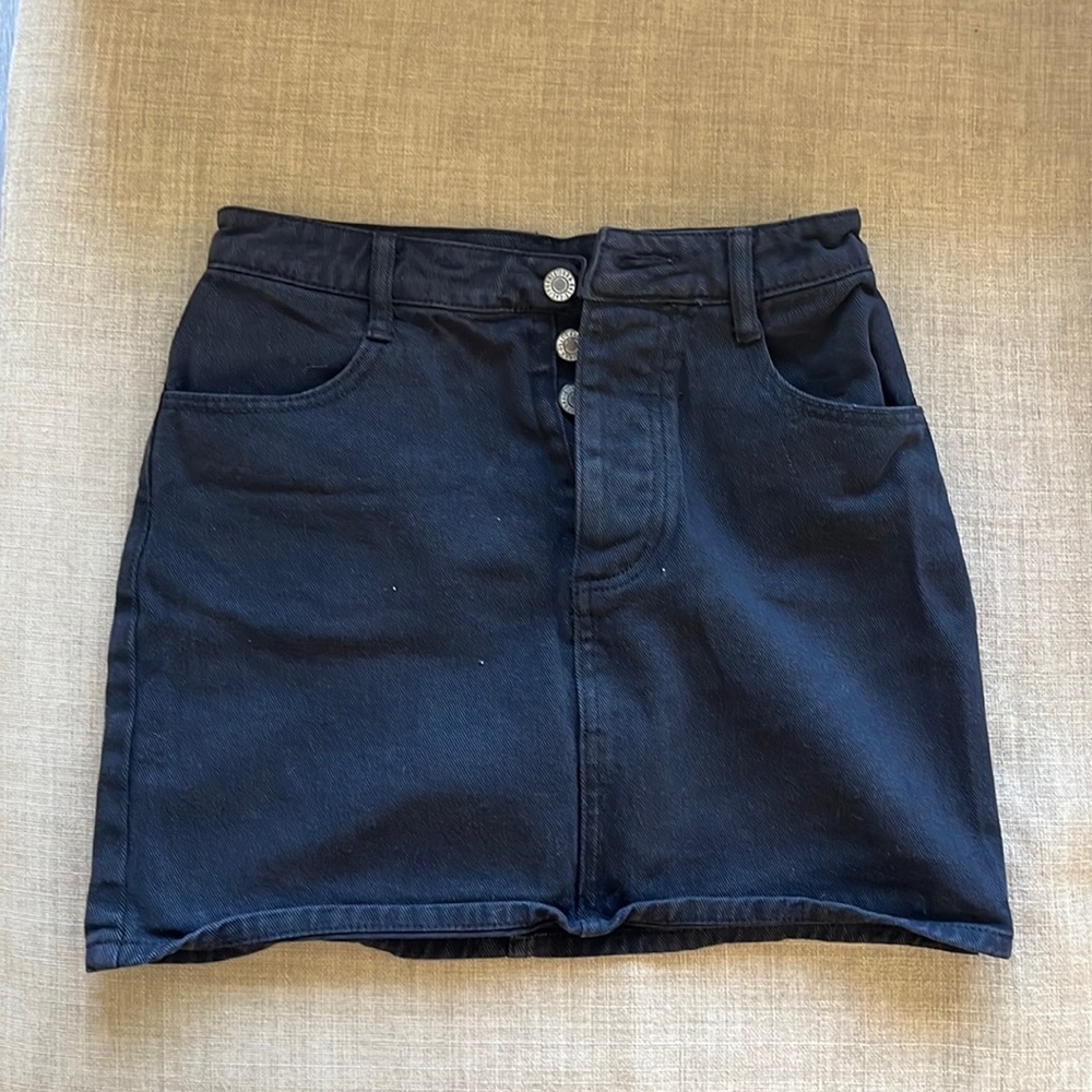 Black high waisted skirt